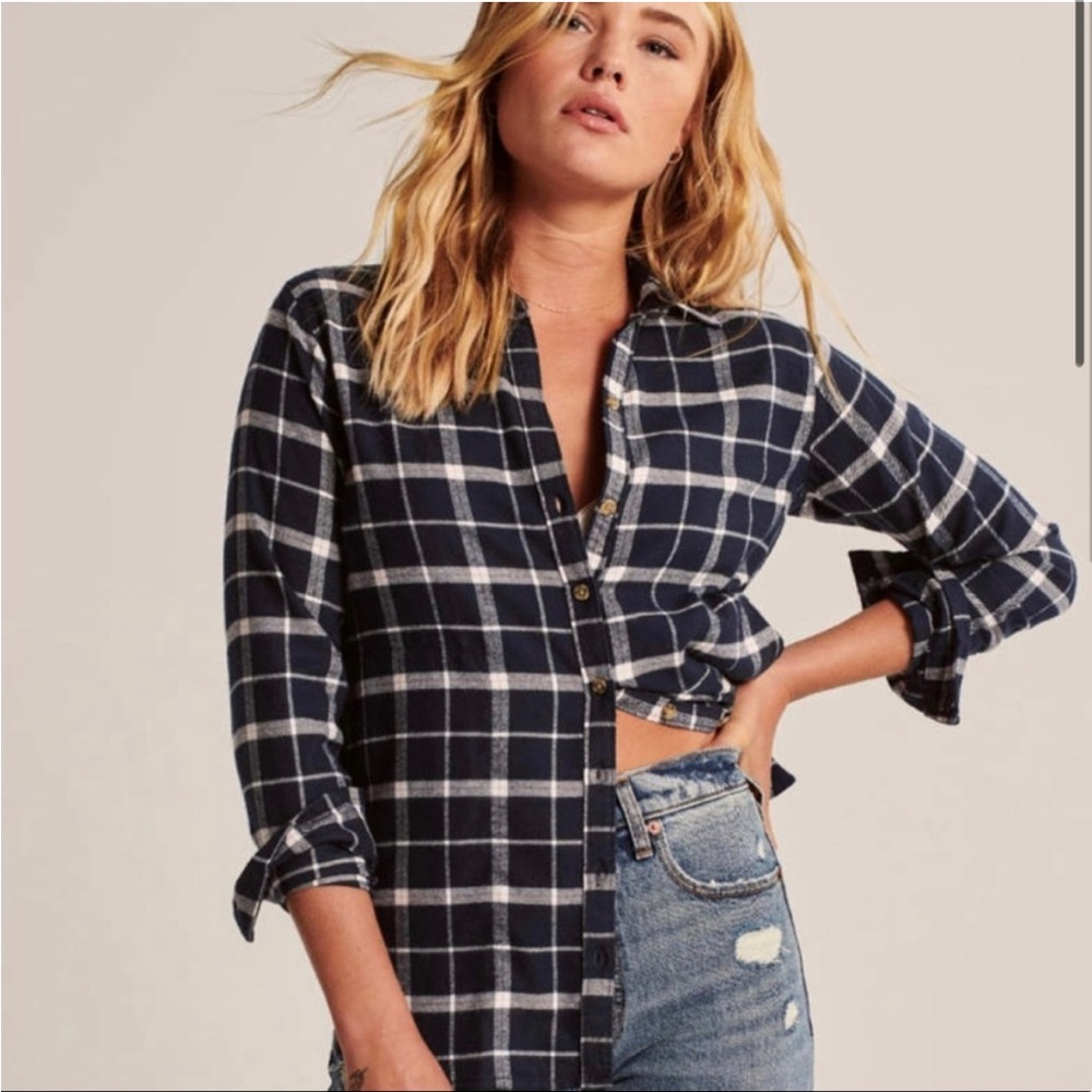Abercrombie & Fitch‎ Soft AF Boyfriend Fit Flannel
